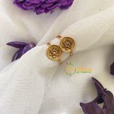 Premium AD Stone Toe Rings- Disc Flower-White-G7512